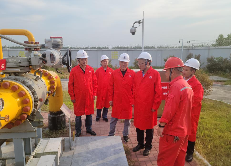 市政府副秘書長、發(fā)改委主任李文勝一行至第二天然氣門站調(diào)研